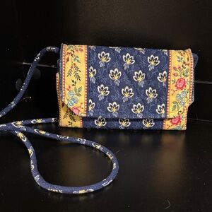 Vera Bradley Maison Blue Floral Crossbody Bag
